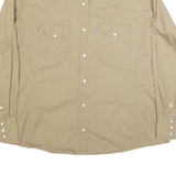 CARHARTT Womens Beige Cotton Western Shirt XL Workwear Casual Buttoned