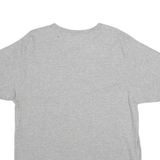 CHAMPION Mens Grey United States Navy Graphic T-Shirt L Short Sleeve Crew Neck