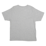 CHAMPION Mens Grey United States Navy Graphic T-Shirt L Short Sleeve Crew Neck