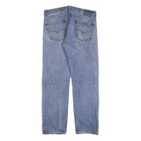 LEVI'S Mens Regular Fit Blue Denim Jeans W36 L31 Classic Cotton Zip