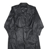 MODE Womens Black Jacket UK 16 Polyamide Button Closure Classic Fit Textured