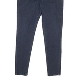 LEVI'S Womens Jeans Blue Regular Skinny Denim Raw W32 L28 Zip Cotton Blend