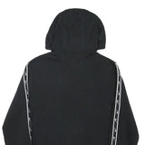 NIKE Boys Black Cotton Blend Hoodie XL Swoosh Logo Pullover Sweatshirt