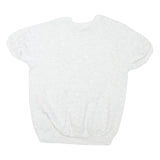 LEE Womens White Giorgio Beverly Hills Crew Neck L Cotton Blend Sweatshirt