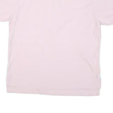 POLO RALPH LAUREN Mens Pink Short Sleeve Plain Polo Shirt L Cotton Blend Casual