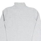 PUMA Womens Grey Sweatshirt Half Zip S Cotton Blend Pullover Casual