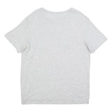 LACOSTE Mens Grey Cotton Blend T-Shirt 2XL Short Sleeve Round Neck Basic Casual