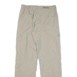 SCHOFFEL Mens Regular Beige Polyester Blend Zip Trousers W29 L30 Outdoor Casual