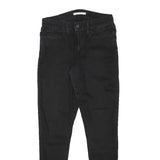 LEVI'S Womens Slim Black Denim Slim Skinny Jeans Cotton Blend W26 L28