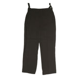 MASSIMO DUTTI Womens Black Regular Fit Straight Leg Trousers W30 L31 Polyester