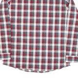 LEE Mens Red & Grey Check Shirt XL Cotton Blend Long Sleeve Casual