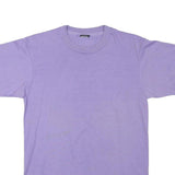 THE BEST Mens Purple Graphic T-Shirt M Short Sleeve Crew Neck Summer Design