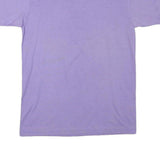 THE BEST Mens Purple Graphic T-Shirt M Short Sleeve Crew Neck Summer Design