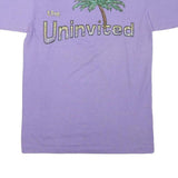 THE BEST Mens Purple Graphic T-Shirt M Short Sleeve Crew Neck Summer Design