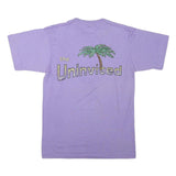 THE BEST Mens Purple Graphic T-Shirt M Short Sleeve Crew Neck Summer Design