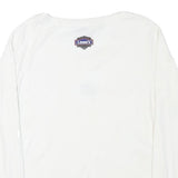 CHASE AUTHENTICS Womens White Jimmie Johnson Long Sleeve V-Neck T-Shirt XL