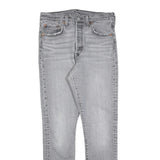 LEVI'S 501S Womens Jeans Grey Slim Skinny Denim Light W29 L30 Classic Button