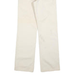 LEVI'S Womens Cotton Blend White Regular Straight Fit Trousers W28 L32