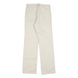 LEVI'S Womens Cotton Blend White Regular Straight Fit Trousers W28 L32