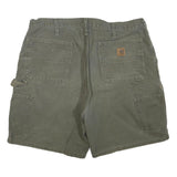 CARHARTT Mens Workwear Cotton Blend Olive Green Casual Shorts L W38