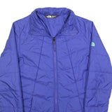 THE NORTH FACE Womens Blue Outdoor Jacket XS Polyester Zip Plain Casual
