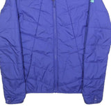 THE NORTH FACE Womens Blue Outdoor Jacket XS Polyester Zip Plain Casual