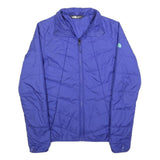 THE NORTH FACE Womens Blue Outdoor Jacket XS Polyester Zip Plain Casual