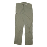 ALLSPORT Womens Regular Fit Green Trousers W32 L31 Zip Polyester Blend