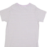 LEVI'S Womens White & Lilac Striped Day Cotton Blend Mini Dress S Casual Summer