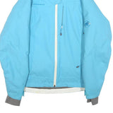 MAMMUT Womens Blue Outdoor Jacket S Polyester Blend Zip Softshell Hiking