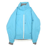 MAMMUT Womens Blue Outdoor Jacket S Polyester Blend Zip Softshell Hiking