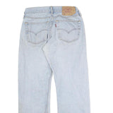 LEVI'S 501 Mens Jeans Blue Regular Straight Denim Light W28 L26 Classic Button
