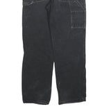 DICKIES Mens Relaxed Black Cotton Blend Denim Jeans W33 L32 Workwear Zip Closure