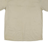 DICKIES Mens Beige Workwear Shirt L Cotton Blend Short Sleeve Button Fastening