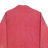 NAPAPIJRI Mens Red Cotton Jacket XL Plain Zip Casual Everyday Wear