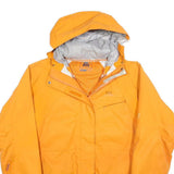 HELLY HANSEN Womens Yellow Outdoor Jacket M Polyester Hooded Zip Casual