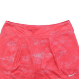 NIKE Womens Red Mini Cotton Blend Plain Skort M Sportswear Activewear Casual