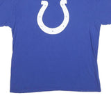 NFL Mens Blue Graphic T-Shirt L Short Sleeve Crew Neck Cotton Blend