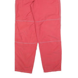 MONTAGNES Womens Polyester Blend Red Regular Fit Straight Leg Trousers W30 L32