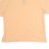 CHAPS Mens Peach Short Sleeve Plain Cotton Polo Shirt XL Classic Fit