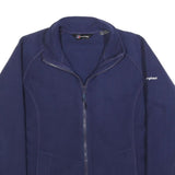 BERGHAUS Womens Blue Fleece Jacket UK 14 Polyester Zip Outdoor Casual Wear