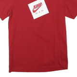 AIR JORDAN Mens Red Graphic T-Shirt S Short Sleeve Crew Neck Sportswear