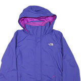 THE NORTH FACE Womens Purple & Pink Outdoor Jacket M Woven Plain Hooded Zip