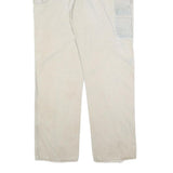 DICKIES Mens Relaxed Beige Cotton Blend Zip Trousers W42 L36 Workwear Casual