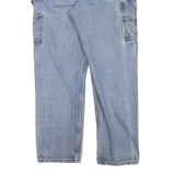 DICKIES Mens Blue Regular Fit Straight Denim Jeans W36 L32 Workwear Zip Closure