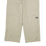 DICKIES Mens Cotton Beige Loose Fit Straight Trousers W40 L30 Workwear Durable