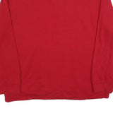 NAUTICA Mens Red & Navy 1/4 Zip 2XL Sweatshirt Cotton Blend Casual