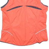 NIKE Womens Red Sleeveless Jacket XL Polyester Blend Zip Plain Sportswear