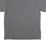 MAJESTIC Mens Grey Atlanta Braves Graphic T-Shirt L Short Sleeve Crew Neck