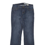 DKNY Womens Blue Regular Fit Straight Denim Jeans W31 L32 Cotton Blend Zip